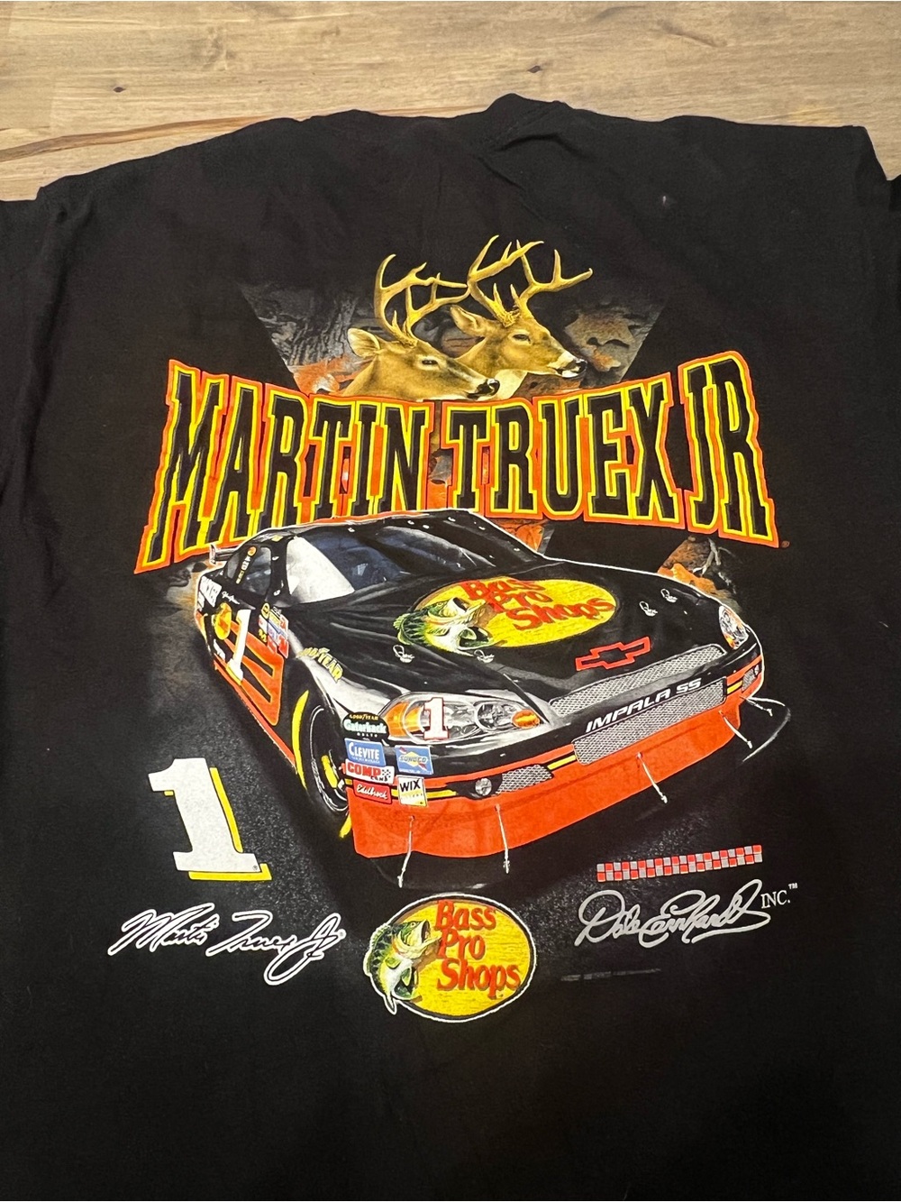 Martin Truex Jr. Bass Pro Shops Black Racing T-Shirt